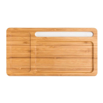 Set de table en bambou Bamboo Tidy avec chargeur sans fil Bamboo Tidy couleur marron clair