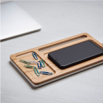 Set de table en bambou Bamboo Tidy avec chargeur sans fil Bamboo Tidy