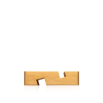 Support en bambou pour téléphones et tablettes de différentes tailles couleur marron clair