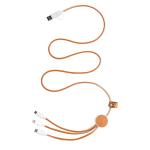 Câble de charge vintage 6 en 1 en cuir synthétique et ABS recyclé