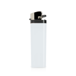 Briquet simple jetable à pierre en plusieurs couleurs couleur blanc