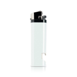 Briquet jetable en plusieurs couleurs avec décapsuleur couleur blanc