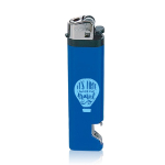 Briquet jetable en plusieurs couleurs avec décapsuleur couleur bleu roi