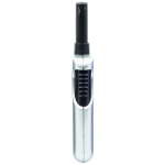 Briquet allume-gaz rechargeable avec bouton sécurité pour la cuisine couleur argenté