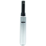Briquet allume-gaz rechargeable avec bouton sécurité pour la cuisine couleur argenté