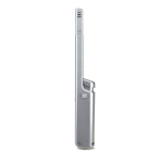 Briquet électronique rechargeable avec tête longue et bouton-poussoir couleur argenté