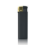 Briquet électronique rechargeable en couleurs métalliques couleur noir vue 11