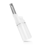 Briquet électronique idéal pour la cuisine avec poignée large couleur blanc vue avec impression