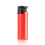 Briquet électronique avec flamme résistante au vent couleur rouge