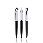 Stylo de type cygne en plastique coloré avec encre noire couleur noir vue 11