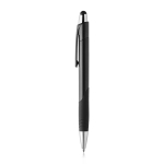 Stylo en plastique coloré avec bouton tactile encre bleue couleur noir vue 11