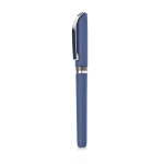 Roller plastique ergonomique avec finition en caoutchouc encre noire couleur bleu marine