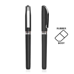 Roller plastique ergonomique avec finition en caoutchouc encre noire vue plusieurs couleurs