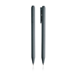 Stylo en plastique unicolore avec encre bleue style gel couleur gris foncé