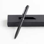 Stylo de luxe en métal coloré mat avec étui encre bleue