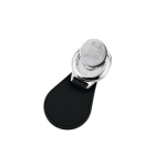 Porte-clés personnalisable avec jeton pour chariot de supermarché couleur noir
