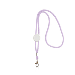 Lanyard tubulaire moderne en polyester avec mousqueton 3 cm
