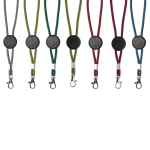 Porte-clés en polyester avec mousqueton et pièce personnalisable Vue 1