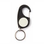 Porte-clés double face avec mousqueton et attache pour toute occasion couleur noir vue 11