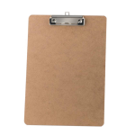 Porte-bloc en bois avec clip en métal pour feuilles A4