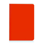 Carnet sérigraphié aux couleurs vives A5 avec pages lisses University couleur rouge