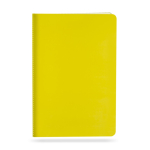 Carnet sérigraphié aux couleurs vives A5 avec pages lisses University couleur jaune clair