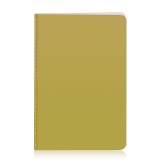 Carnet sérigraphié aux couleurs vives A5 avec pages lisses University couleur doré