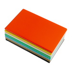 Carnet sérigraphié aux couleurs vives A5 avec pages lisses University vue 3