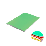 Carnet en carton coloré avec dos cousu A6 feuilles lisses couleur vert pistache