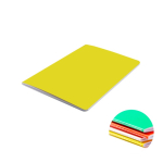 Carnet en carton coloré avec dos cousu A6 feuilles lisses couleur jaune clair