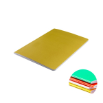 Carnet en carton coloré avec dos cousu A6 feuilles lisses couleur doré