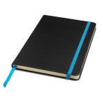 Carnet en cuir synthétique avec couverture A5 pages lisses couleur turquoise