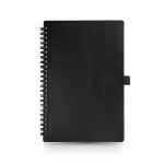 Carnet avec spirales et porte-stylo A5 feuilles lignées couleur noir vue 11