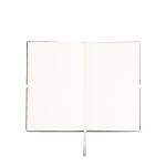 Carnet en cuir recyclé avec élastique A5 feuilles à pointillés