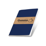 Carnet durable fabriqué en papier de pierre A5 pages lisses couleur bleu marine