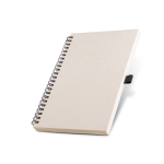 Bloc-notes fabriqué à partir de cartons de lait A5 pages lisses couleur beige