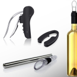 Set de vin glamour en acier inoxydable avec 3 fonctions
