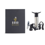 Set de vin avec plusieurs accessoires comme un tire-bouchon