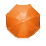 Parasol de plage en polyester 170T avec protection UV Ø180 couleur orange