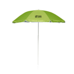 Parasol personnalisé de plage en polyester 170T, protection UV Ø 180 vue avec impression
