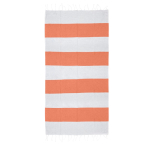 Serviette de plage en coton et polyester 90x180cm de 180 g/m² couleur orange