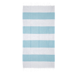 Serviette de plage en coton et polyester 90x180cm de 180 g/m² couleur turquoise
