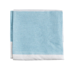 Serviette de plage en coton et polyester 90x180cm de 180 g/m² couleur turquoise
