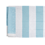 Serviette de plage en coton et polyester 90x180cm de 180 g/m² couleur turquoise