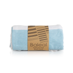 Serviette de plage en coton et polyester 90x180cm de 180 g/m² couleur turquoise