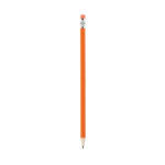 Crayon dans différentes couleurs avec détail argenté et gomme couleur orange