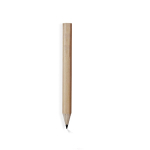 Crayon en charbon de bois taille mini avec corps en bois clair couleur marron clair