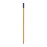 Crayon en charbon avec corps en bois et pointe de différentes couleurs couleur bleu marine