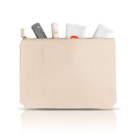 Petit sac en coton avec grand espace et poche intérieure 310 g/m² couleur beige vue avec impression