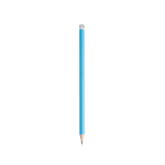 Crayon ergonomique en forme triangulaire dans plusieurs couleurs couleur bleu ciel vue avec impression